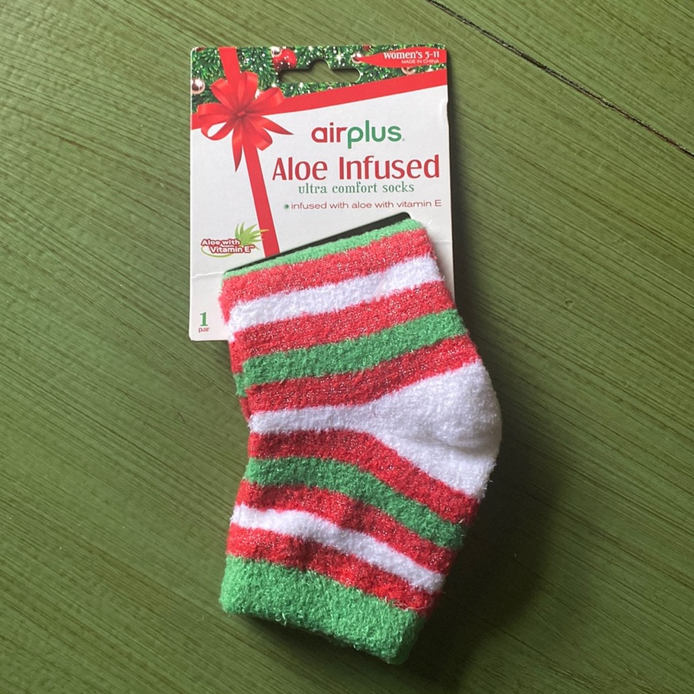 Womens Air plus aloe infused ultra comfort socks vitamin E shoe size 5-11 soothe